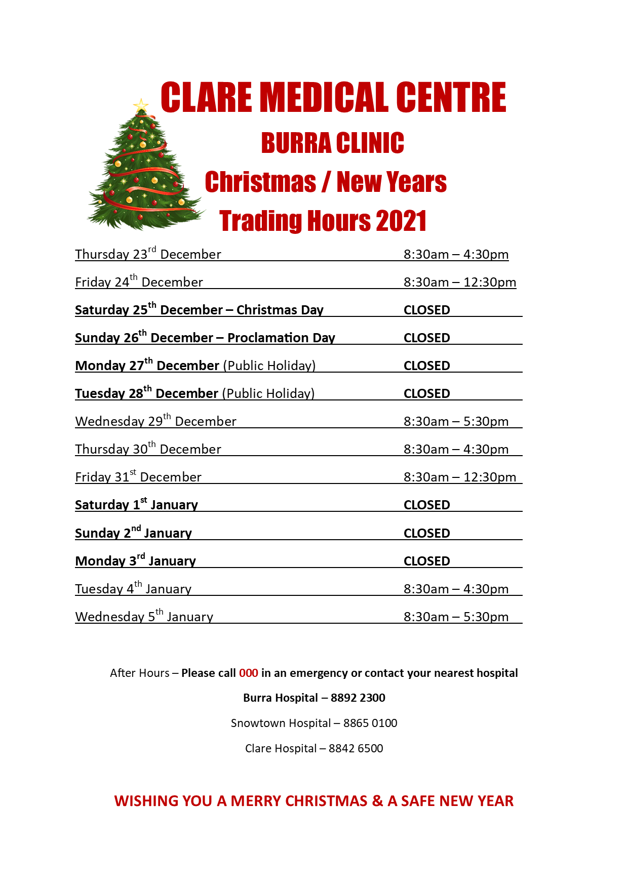 Burra Clinic