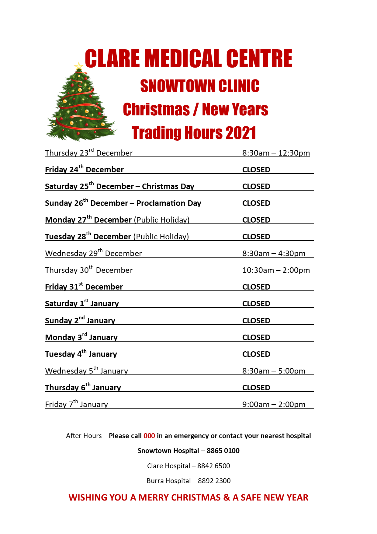 Snowtown Clinic